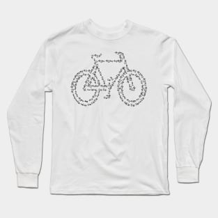 The Bike - Conceptual Art Bicycle with Arrows Long Sleeve T-Shirt